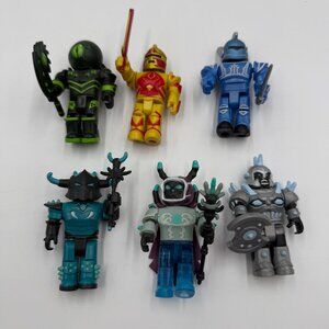 R0BL0X Champions Collection Figures Toys Only No Codes Lot of 6 Missing 1 Sword